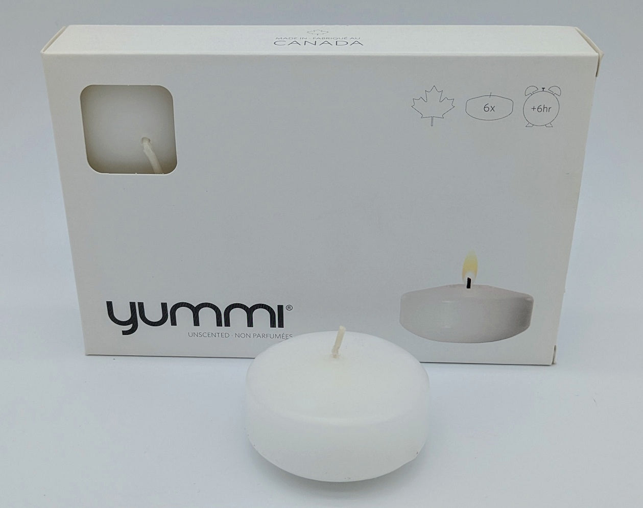 Floating Candle 2.25" White