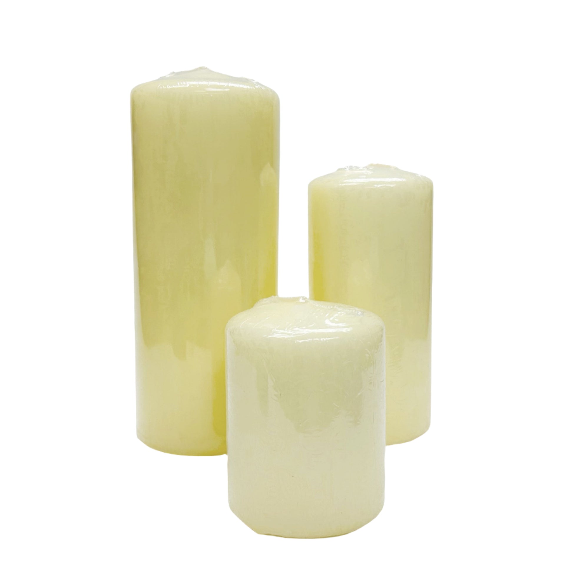 ivory pillar candles