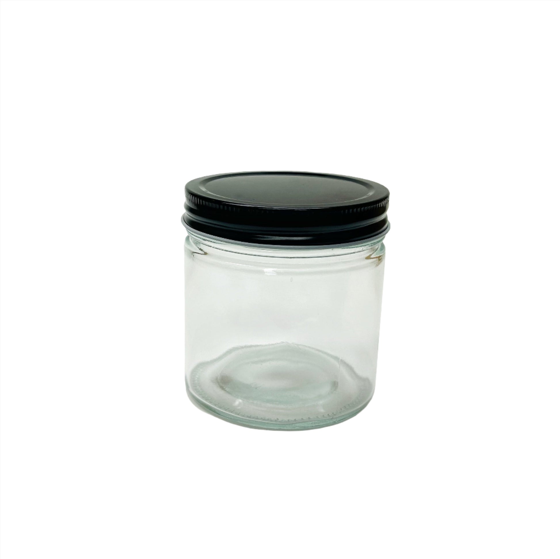 clear glass jar with lid