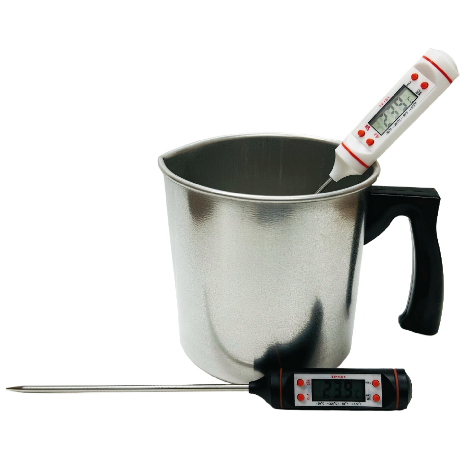 thermometer in a pot