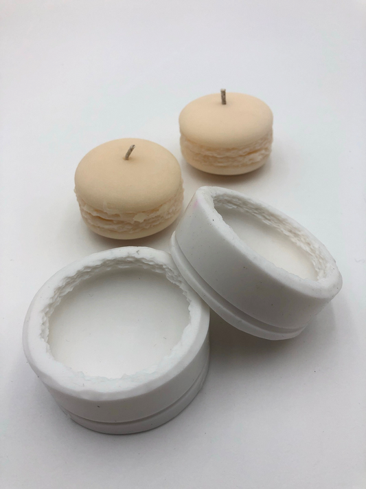 Macaron Silicon Mold - Pair - Each half = 1 7/8"W x x1/2" H - 26g